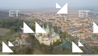 bojnice castle from above 0001