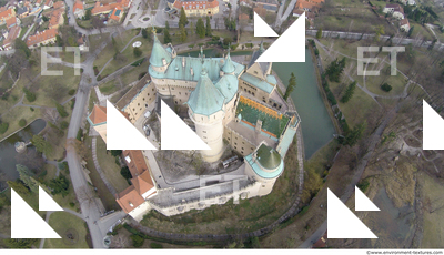 bojnice castle from above 0011