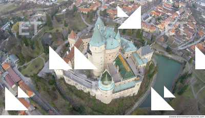 bojnice castle from above 0014