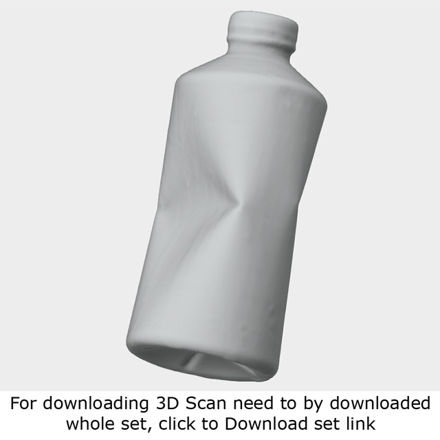 3D scan of plastic bottle
