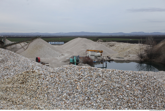 Background Gravel Quarry