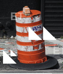 road cone damaged 0004