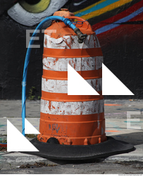 road cone damaged 0003