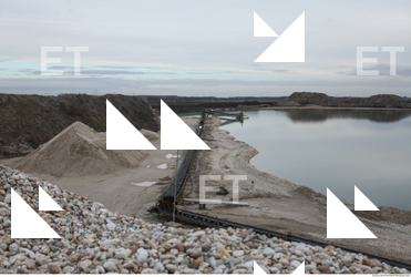Background Gravel Quarry
