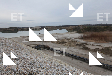 Background Gravel Quarry