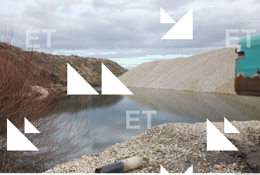 Background Gravel Quarry