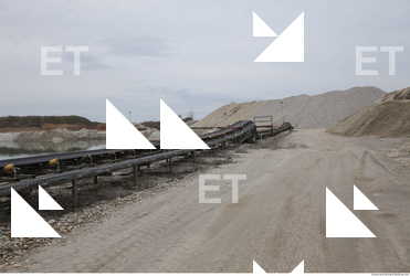 Background Gravel Quarry