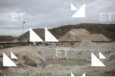 Background Gravel Quarry
