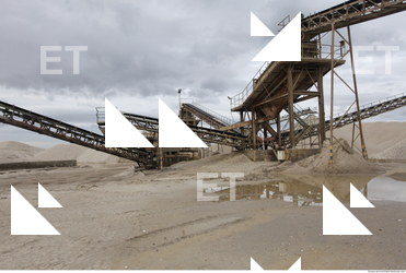 Background Gravel Quarry