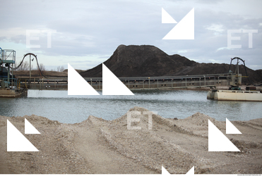 Background Gravel Quarry