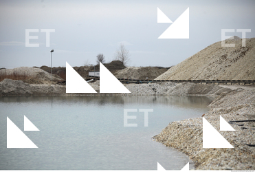 Background Gravel Quarry