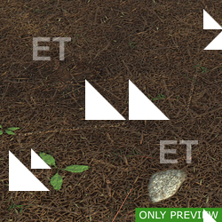 PBR substance material of forest ground created in substance designer for graphic designers and game developers