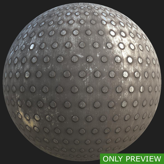 PBR substance material of metal floor rusty created in substance designer for graphic designers and game developers