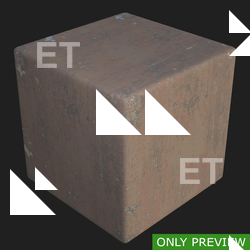 PBR substance preview metal floor rusty
