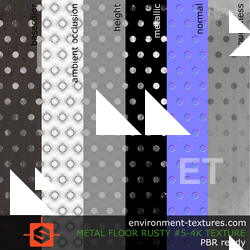 PBR substance texture floor metal rusty