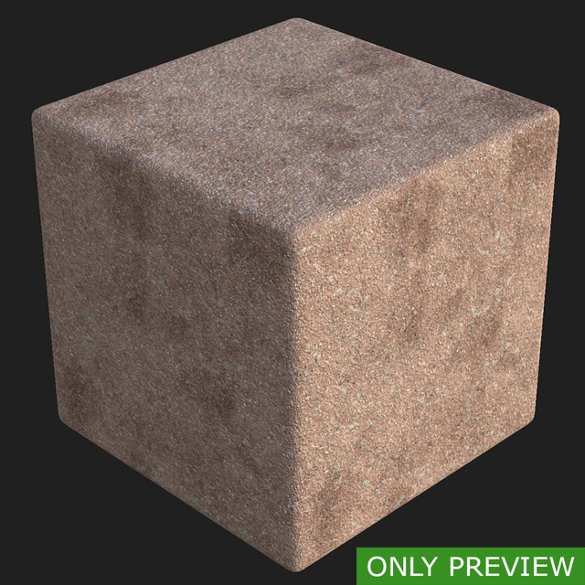 PBR substance material of concrete decorative created in substance designer for graphic designers and game developers
