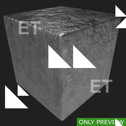 PBR substance material of silver created in substance designer for graphic designers and game developers