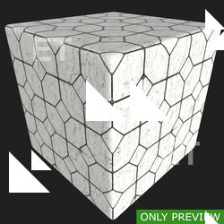 PBR substance material of marble floor created in substance designer for graphic designers and game developers