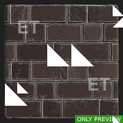 PBR substance material of wall brick old created in substance designer for graphic designers and game developers.