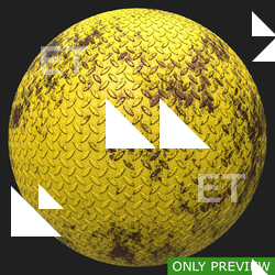 PBR substance material of metal floor rusted created in substance designer for graphic designers and game developers.