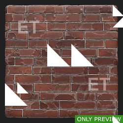 PBR substance material of wall brick old created in substance designer for graphic designers and game developers.
