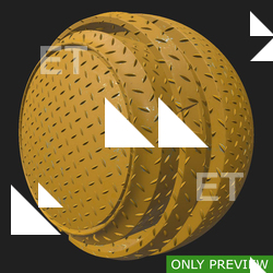 PBR substance material of metal floor painted yellow created in substance designer for graphic designers and game developers