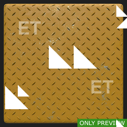 PBR substance material of metal floor painted yellow created in substance designer for graphic designers and game developers