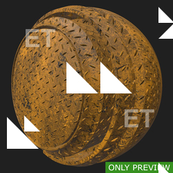 PBR substance material of metal floor painted dirty created in substance designer for graphic designers and game developers