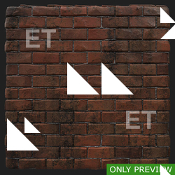 PBR substance material of wall bricks dirty created in substance designer for graphic designers and game developers