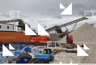 Background Gravel Quarry