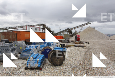 Background Gravel Quarry