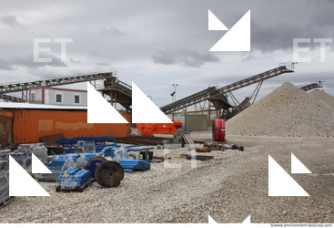 Background Gravel Quarry