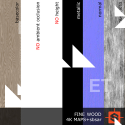 PBR substance material of fine wood created in substance designer for graphic designers and game developers