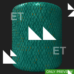 PBR substance material of snake skin created in substance designer for graphic designers and game developers