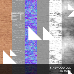 PBR Texture of Finewood Old