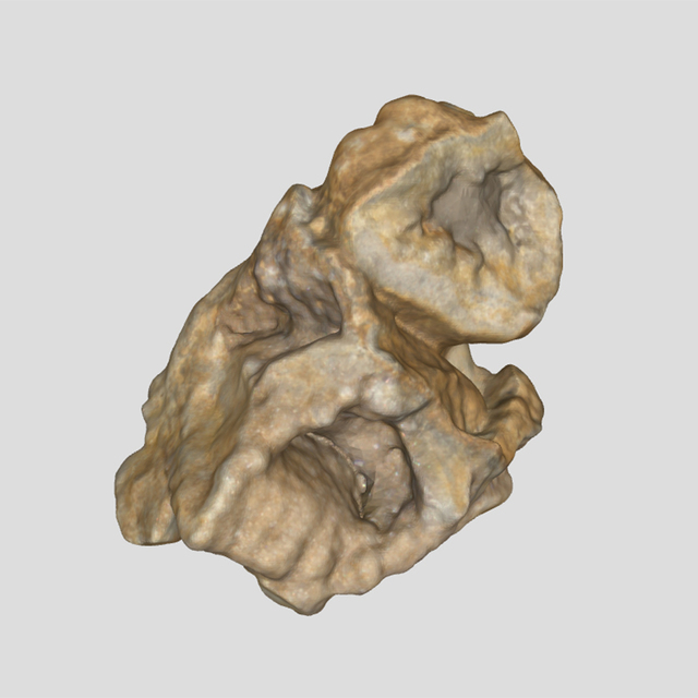 3D scan mineral rock