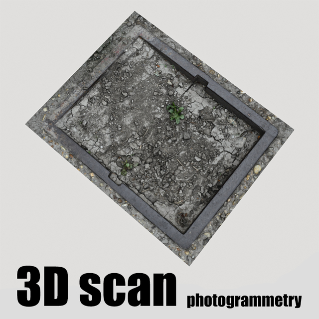 3D scan manhole cover soil