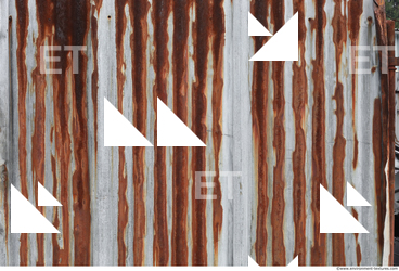 Rusted Corrugated Plates Metal
