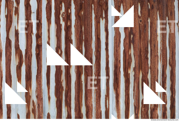 Rusted Corrugated Plates Metal