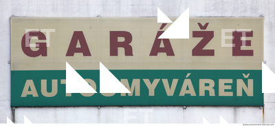 Letter and Numbers Sign