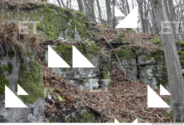 Cliffs Overgrown Rock