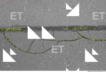 road asphalt damaged