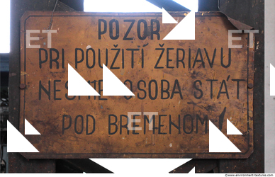 Letter and Numbers Sign