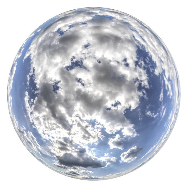 K clouded skydome HDRi panorama