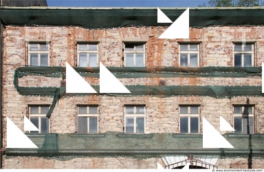 Old Damage House, cracky wall, bricks, damage window, container trash, fuse boxes, post box