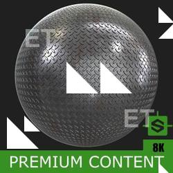 PBR Substance Material of Metal Floor Rusted #7