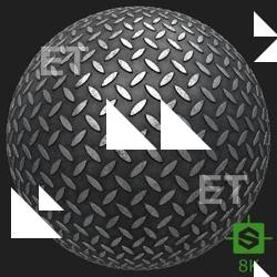 PBR Substance Material of Metal Floor Industrial