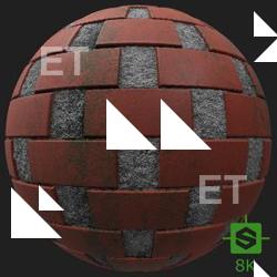 PBR Texture of Wall Bricks Dirty