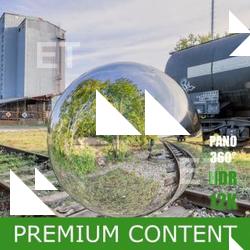 HDR Panorama 360° of Background Industrial Street