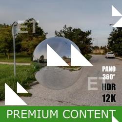 HDR Panorama 360° of Background Street Road